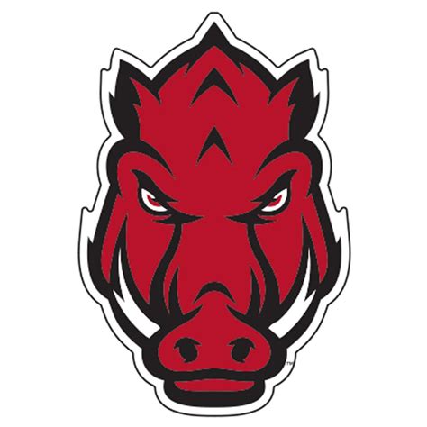 Arkansas Razorbacks Hog Head Magnet 4"