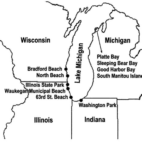 The Ultimate Guide To Lake Michigan Beaches Map In 2023 - Map Of The Usa