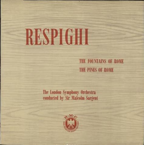 Ottorino Respighi The Fountains Of Rome / The Pines Of Rome UK vinyl LP ...