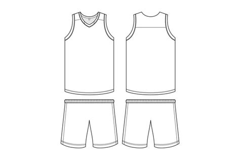 BASKETBALL JERSEY MOCKUP VECTOR LINE ART | Camisetas de basquet, Baloncesto, Basquet