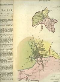 A Hand-Coloured Map Of Maidstone, Kent From The Ordnance Survey With Municipal Corporation ...