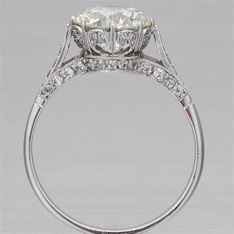 Edwardian Engagement Ring 'Capucines' Moissanite | Etsy Buying An ...