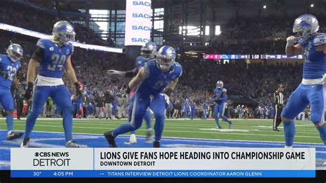 Detroit Lions give fans hope heading into NFC Championship game