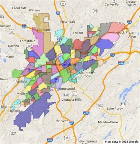 Map Of Birmingham Al Neighborhoods - Map Of The United States Of America