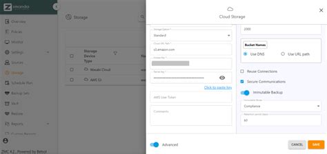 Immutable Backup for AWS and Wasabi Cloud Storage - Zmanda