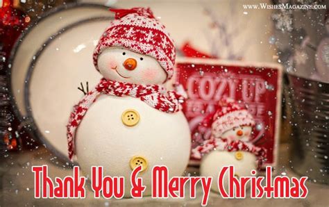 Christmas Thank You Message Image Card - Wishes Magazine