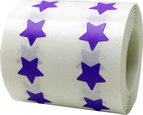 Purple Star Stickers Stars Stickers Measure at a Tiny - Etsy