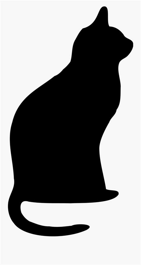 Shadow Clipart Black Cat - Cat Silhouette , Free Transparent Clipart ...