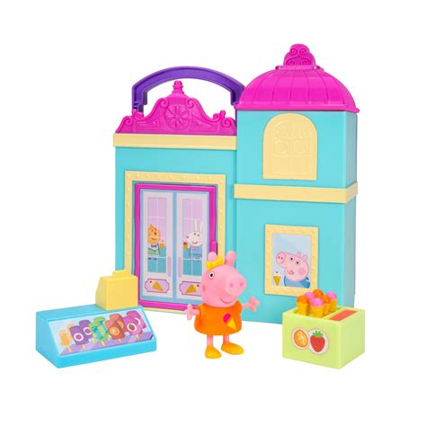 Peppa Pig Little Ice Cream Shop Playset, 4 Pieces - Includes Foldable ...