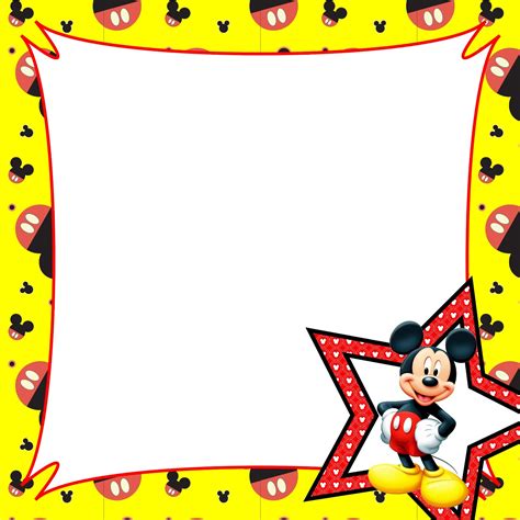 Gambar Mickey Border Cliparts Free Download Clip Art Mouse Birthday Clipart di Rebanas - Rebanas