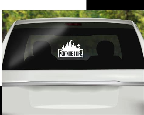 Fortnite Decal, Car Decal, Water Bottle Decal, Car Window Decal ...