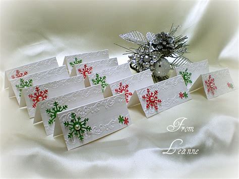 Stamping A Little Sunshine: Dinner Place Cards and Matching Christmas Card...