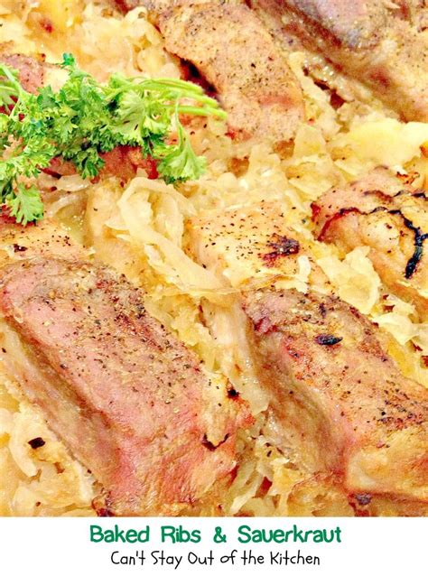 Baked Ribs and Sauerkraut | Recipe | Baked ribs, Savory meats, Boneless pork ribs