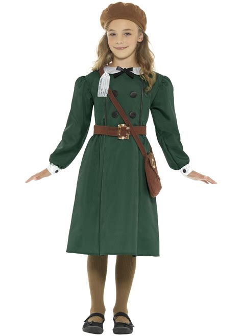 WW2 Evacuee Girl Costume Child — Party Britain