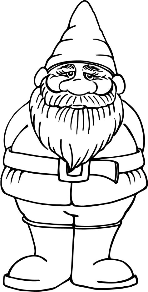 Gnome Coloring Pages Printable at GetDrawings | Free download