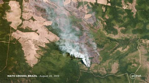 Satellite images from Planet reveal devastating Amazon fires in near ...