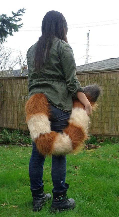 Red Panda Floor Dragging Costume Tail. ShagpokeStudios does really amazing animal tails and ...