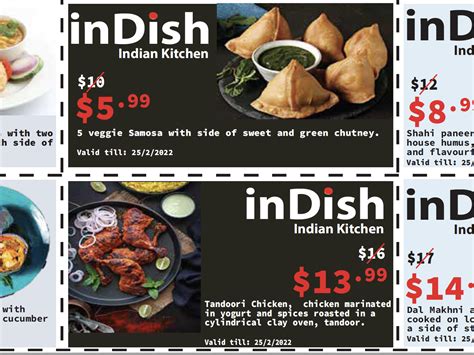 Promotional Coupons for a Restaurant by Pawan on Dribbble