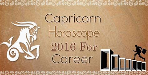 Capricorn Horoscope 2016 For Career - Ask My Oracle