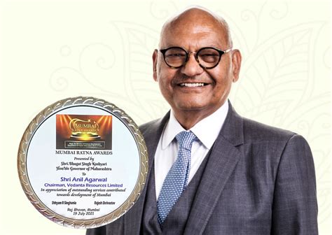 Vedanta Chairman Anil Agarwal conferred with Mumbai Ratna Award for ...