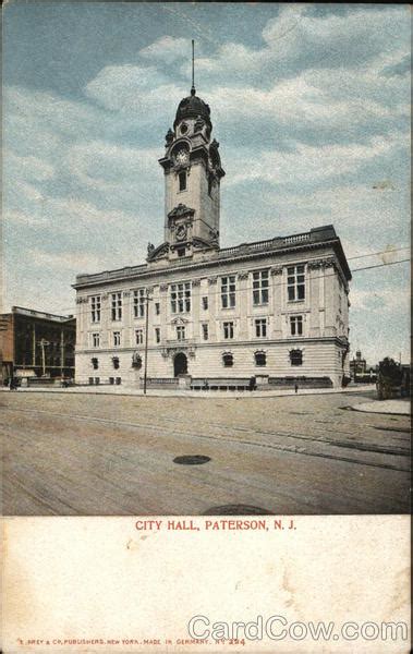 City Hall Paterson, NJ Postcard