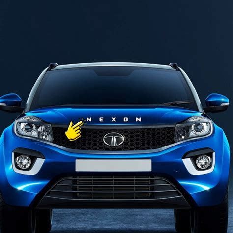 Tata Nexon Logo Chrome 3D Letter Emblem Full Set in High Quality ABS Material