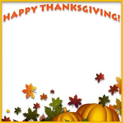 thanksgiving borders and frames - Clip Art Library