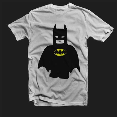 Lego Batman Custom White T-Shirt Tee All Size XS-XXL