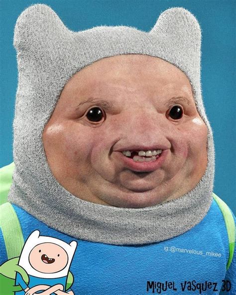 A Grotesque Real Life Version of Adventure Time's Finn | Cartoon ...