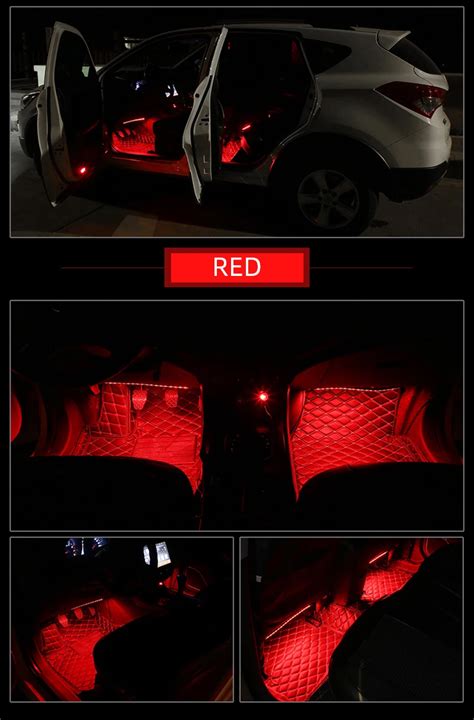 Neon Lights For Cars Interior Lights For Inside The Car Footwell Lights ...