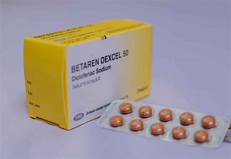 BETAREN DEXCEL 50 E.C RETARD TABLETS (DICLOFENAC SODIUM 50 MG ...