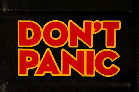 quotes - What is "DON'T PANIC" a reference to on the dashboard of Elon Musk's car? - Science ...