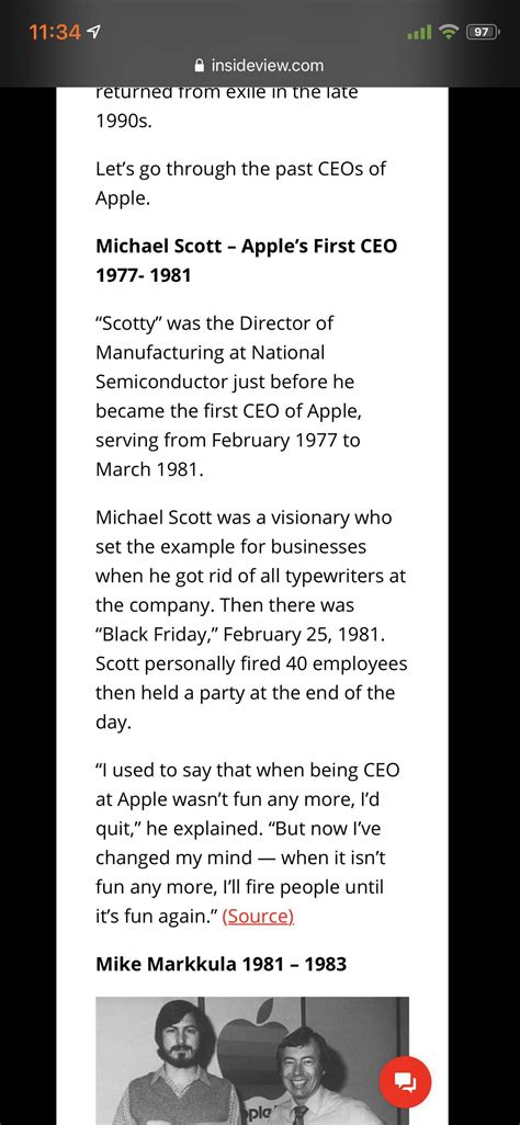 Was Michael Scott the CEO of apple?? : r/unexpectedoffice