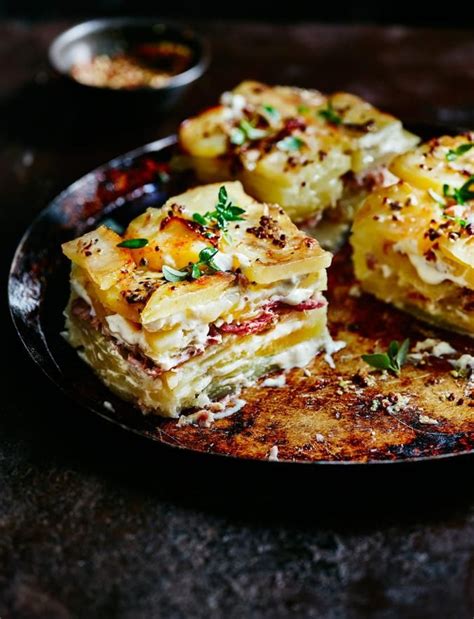 Dauphinoise potatoes with ham hock and mustard recipe | Sainsbury`s ...