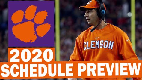 Clemson Tigers 2020 College Football Schedule Preview - YouTube