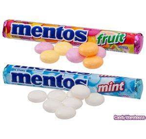 Mentos Candy Rolls - Mint: 15-Piece Box | Bubble gum flavor, Candy, Sweets bar