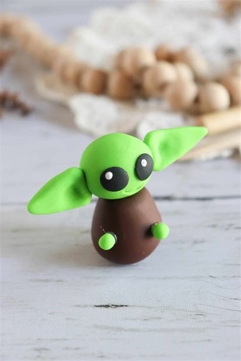 Polymer Clay Baby Yoda Craft » Homemade Heather