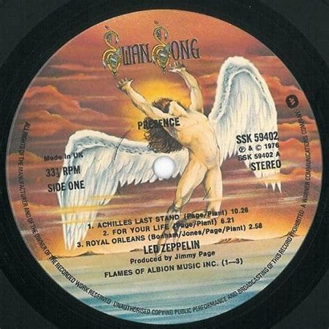 Led Zeppelin Presence Vinyl LP | Planet Earth Records