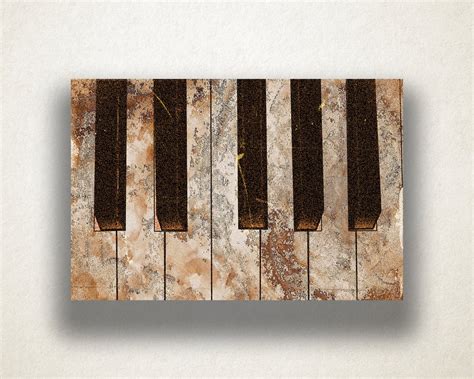 Piano Painting Canvas Art Print Piano Keys Wall Art Music