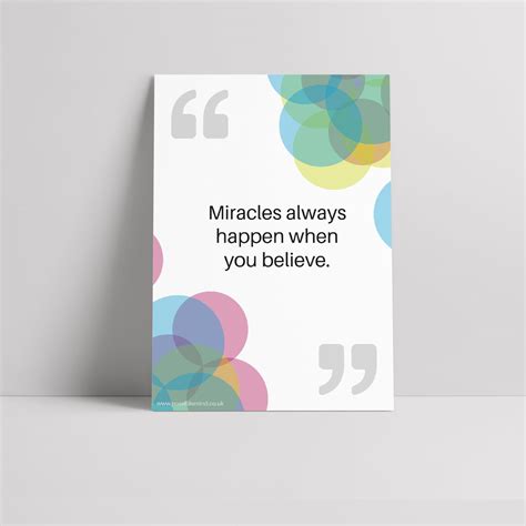 Believe Quote – Possible Mind Poster | R&Q