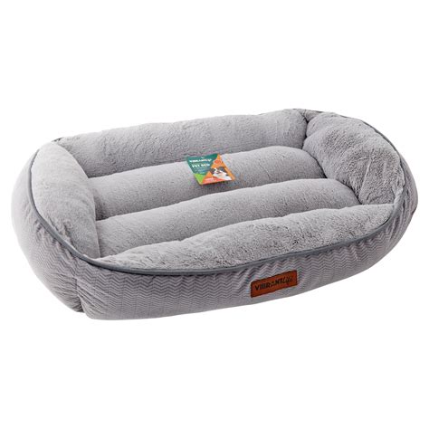 Vibrant Life Lounge Style Dog Bed, Brown/Gray, Large - Walmart.com - Walmart.com