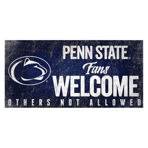 NCAA Fan Creations Fans Welcome Sign Penn State Nittany Lions | Sports ...