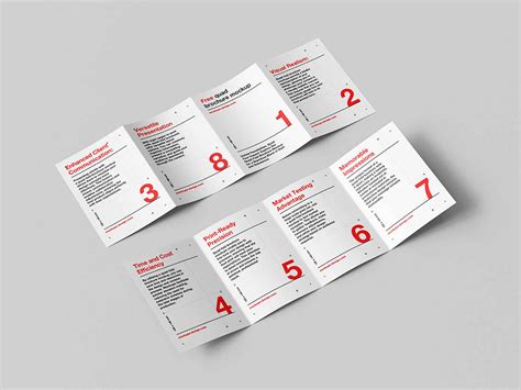 Four Fold Brochure Mockup