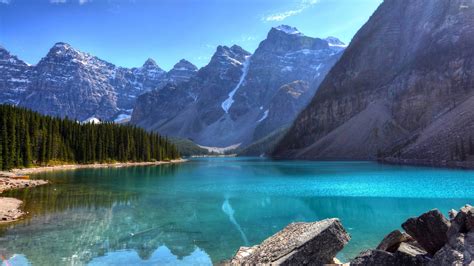 Beautiful Mountain Lake Wallpaper - WallpaperSafari