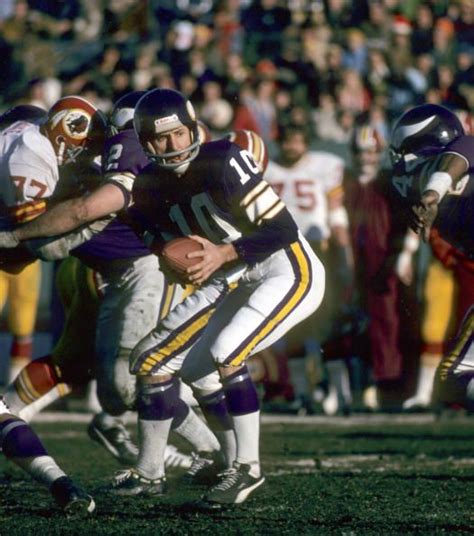 Vikings QB Fran Tarkenton, 1976 NFC Playoffs versus Washington Nfl ...