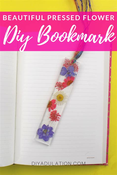 Beautiful Pressed Flower DIY Bookmark | This pressed flower DIY ...