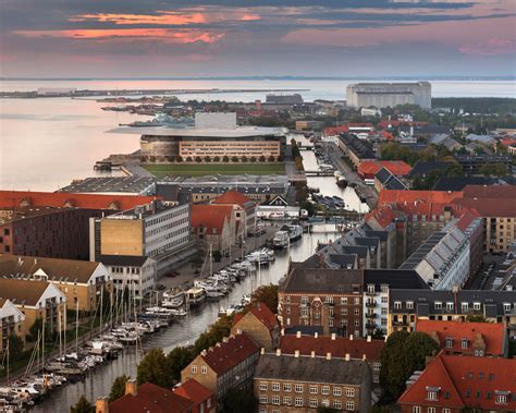 Aerial View of Copenhagen Skyline, Denmark | Anshar Images