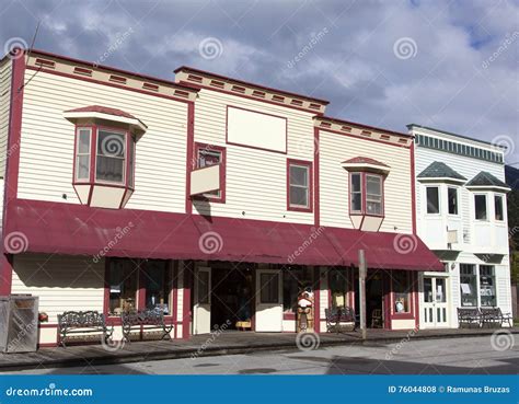 Gold Rush Town stock photo. Image of america, destination - 76044808