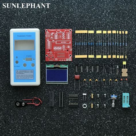 Electronic Circuit Board kit M12864 graphics transistor tester Version ...
