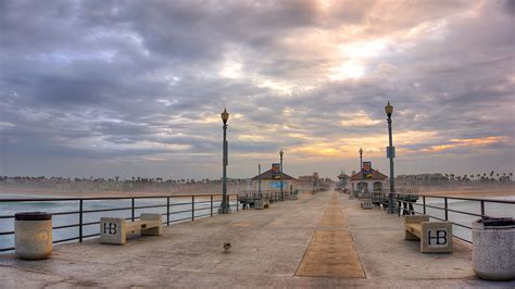 Free photo: Huntington beach pier - Concrete, Line, Pier - Free Download - Jooinn